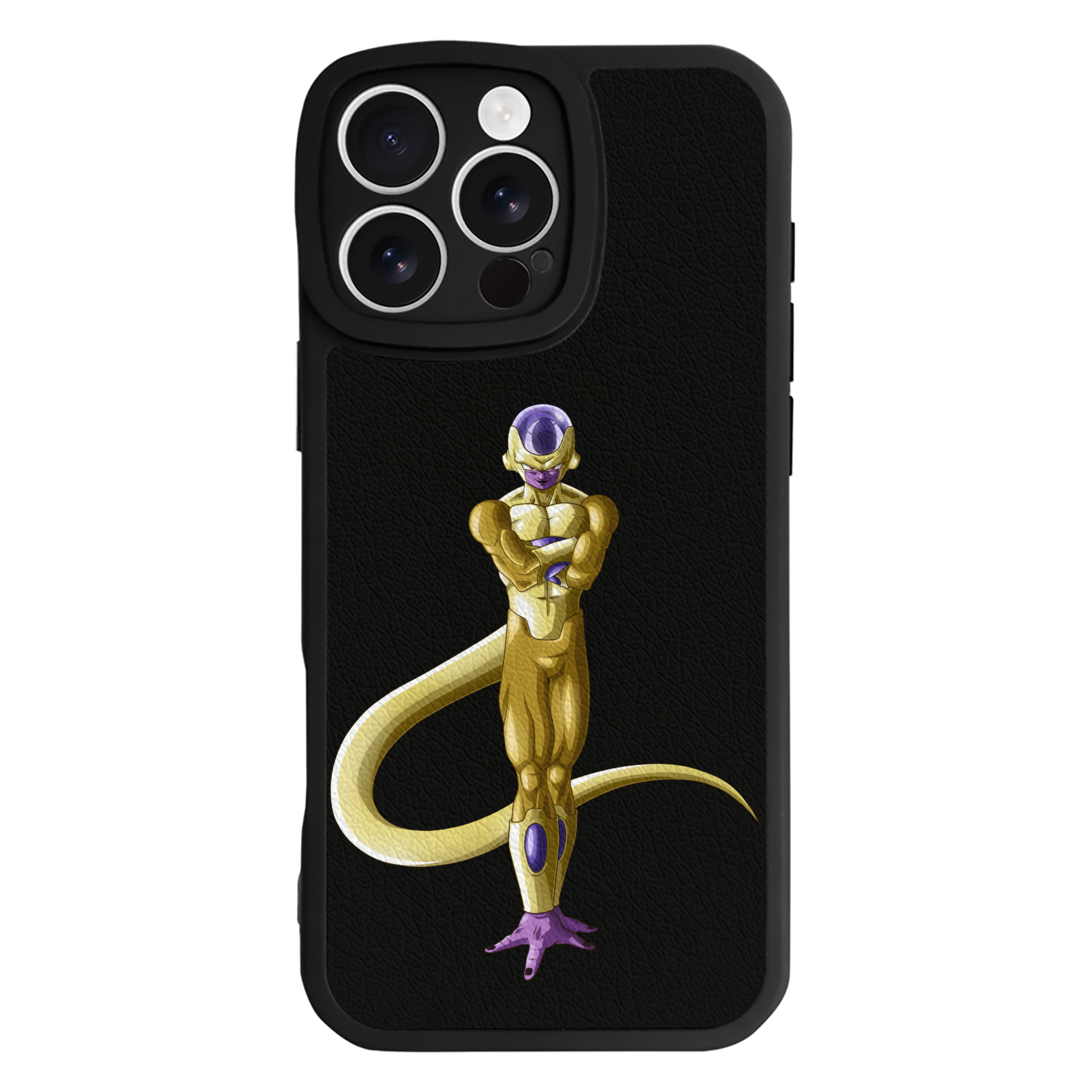 （画像用） ドラゴンボール フリーザ DRAGON BALL Frieza 【iPhone 16シリーズ対応】シリコンスマホケース（レザー調） 材質：シリコン